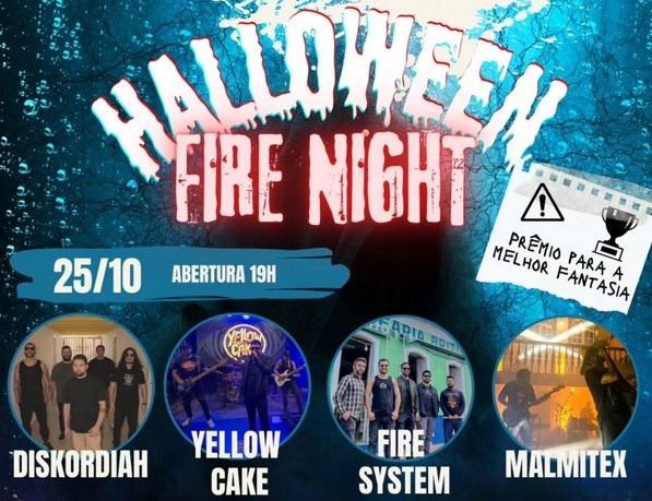 Halloween Fire Night promete agitar Caetité com música pesada e fantasias arrepiantes